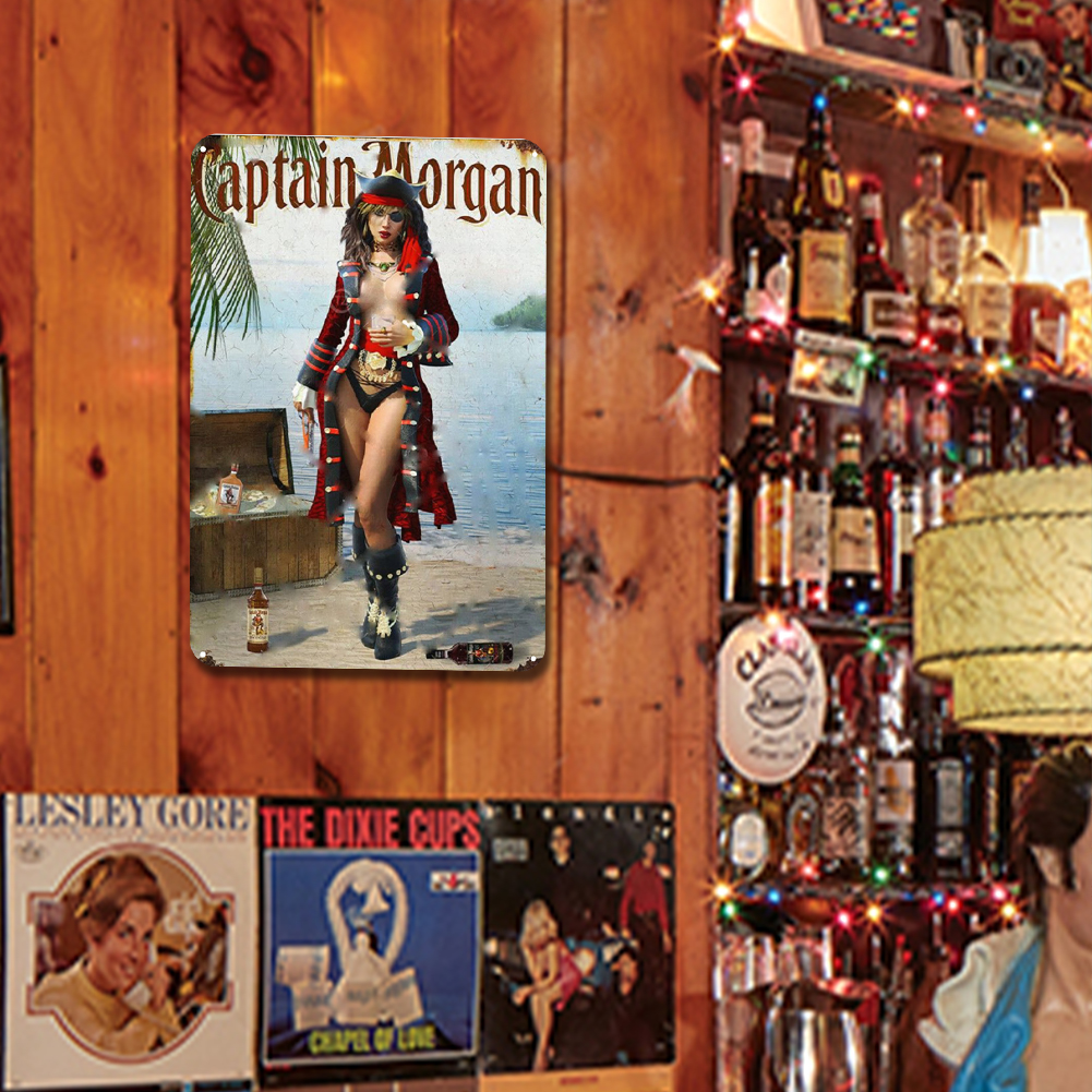 Captain & Lady Morgan - Metal Tin Signs(8*12Inch/12*16Inch) - Bar