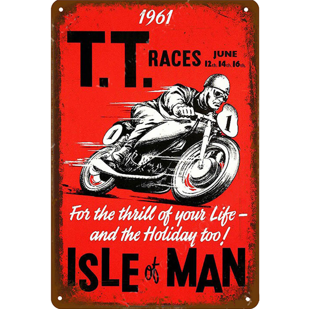 TT Isle Man Motor - Vintage Metal Signs(8*12Inch) - Vehicle