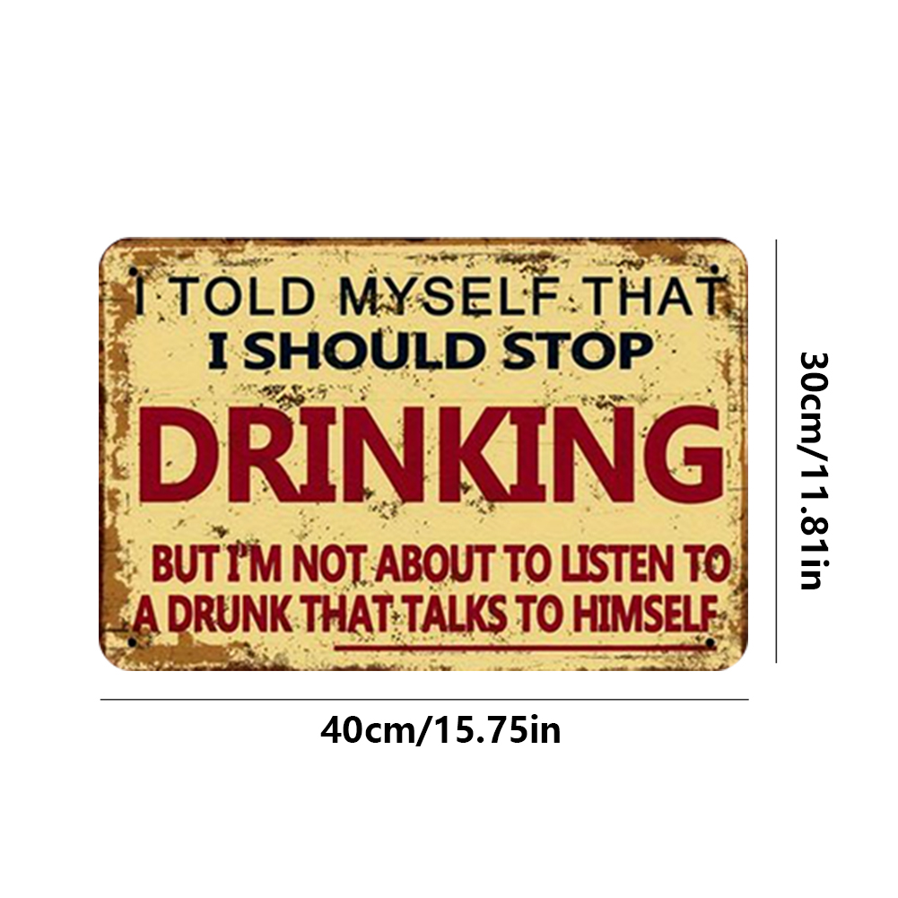 Drinking - Metal Tin Signs(8*12Inch/12*16Inch) - Bar