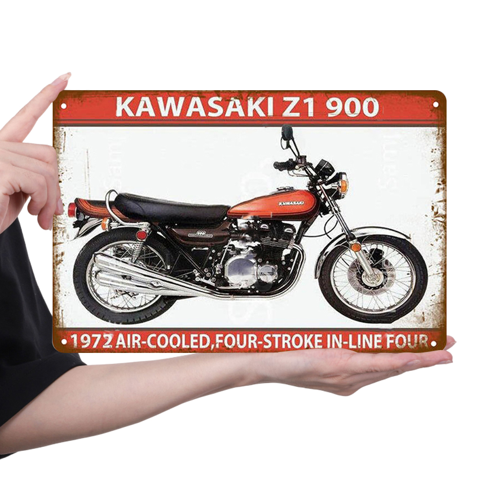 Kawasaki Motorcycle - Vintage Metal Signs(8*12Inch) - Vehicle