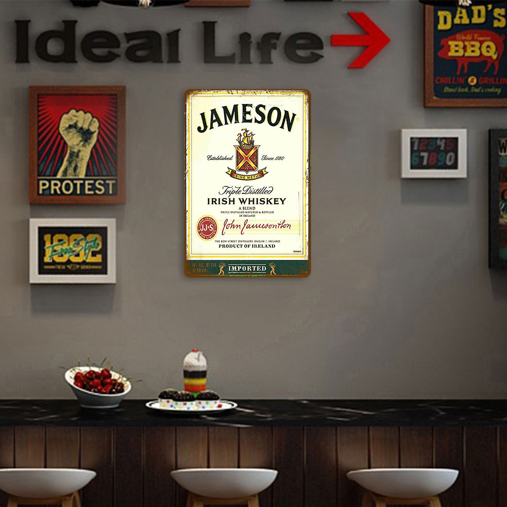 Jameson Irish Whiskey - Metal Tin Signs(8*12Inch/12*16Inch) - Bar