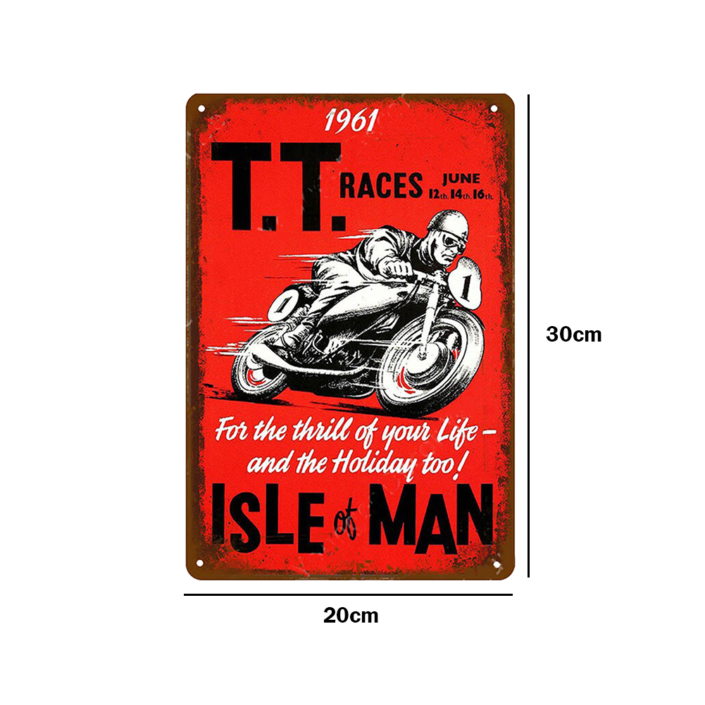 TT Isle Man Motor - Vintage Metal Signs(8*12Inch) - Vehicle