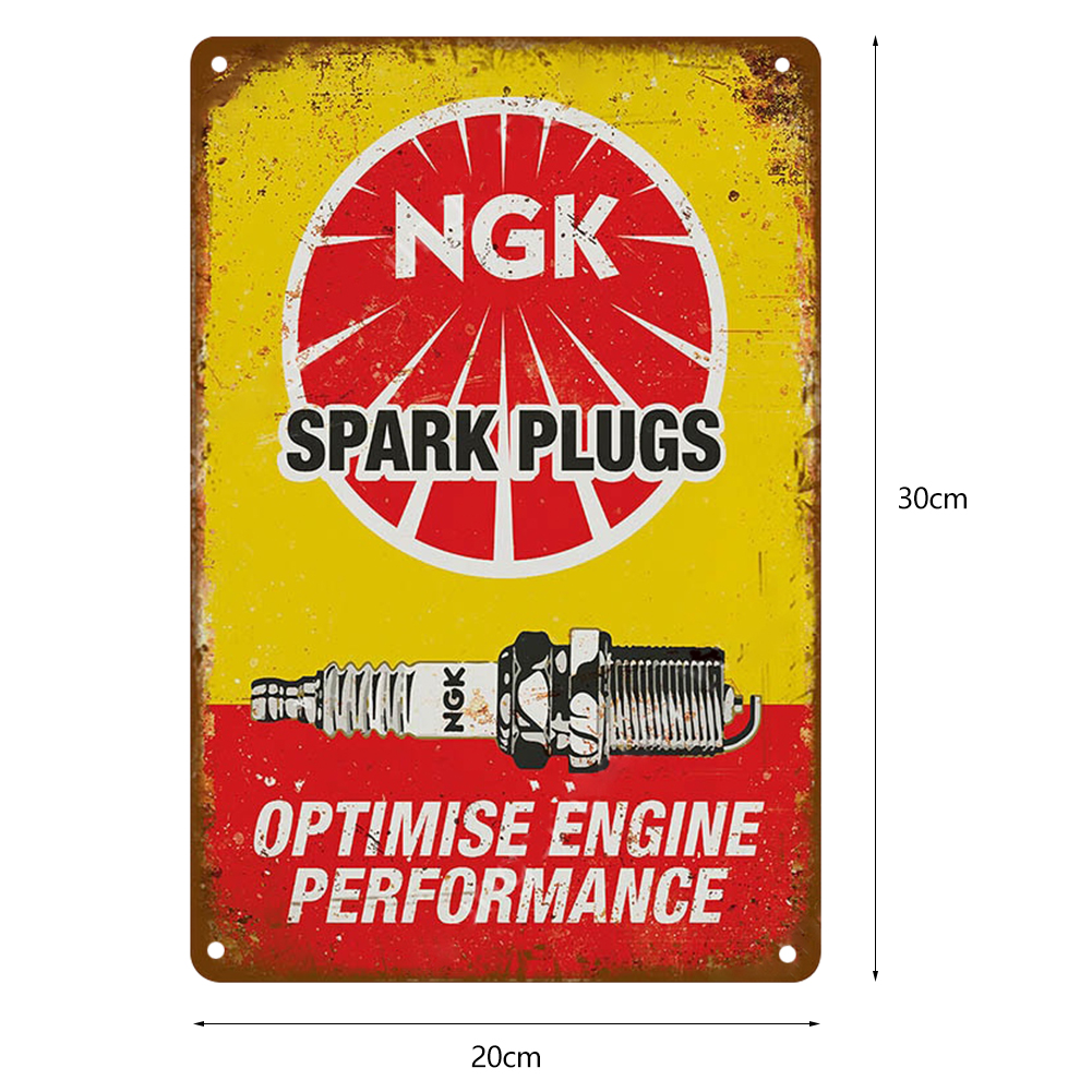NGK Spark Plugs - Vintage Metal Signs(8*12Inch) - Service