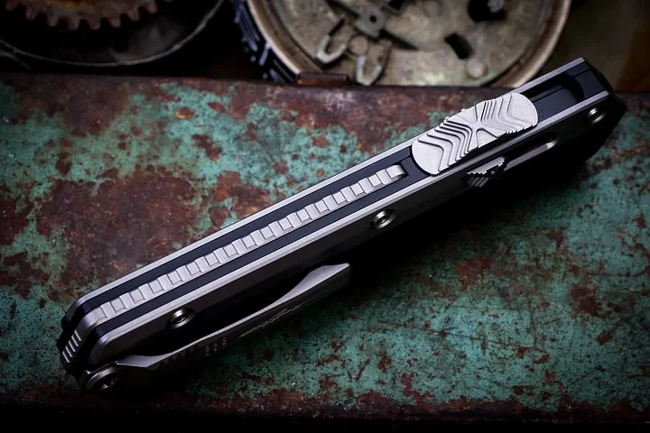 ✨Halloween Offers - Up to 85% OFF🎃 - Glykon OTF Automatic Knife Black Al + Ti (3.75) 🦇