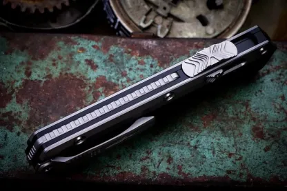 ✨Halloween Offers - Up to 85% OFF🎃 - Glykon OTF Automatic Knife Black Al + Ti (3.75) 🦇