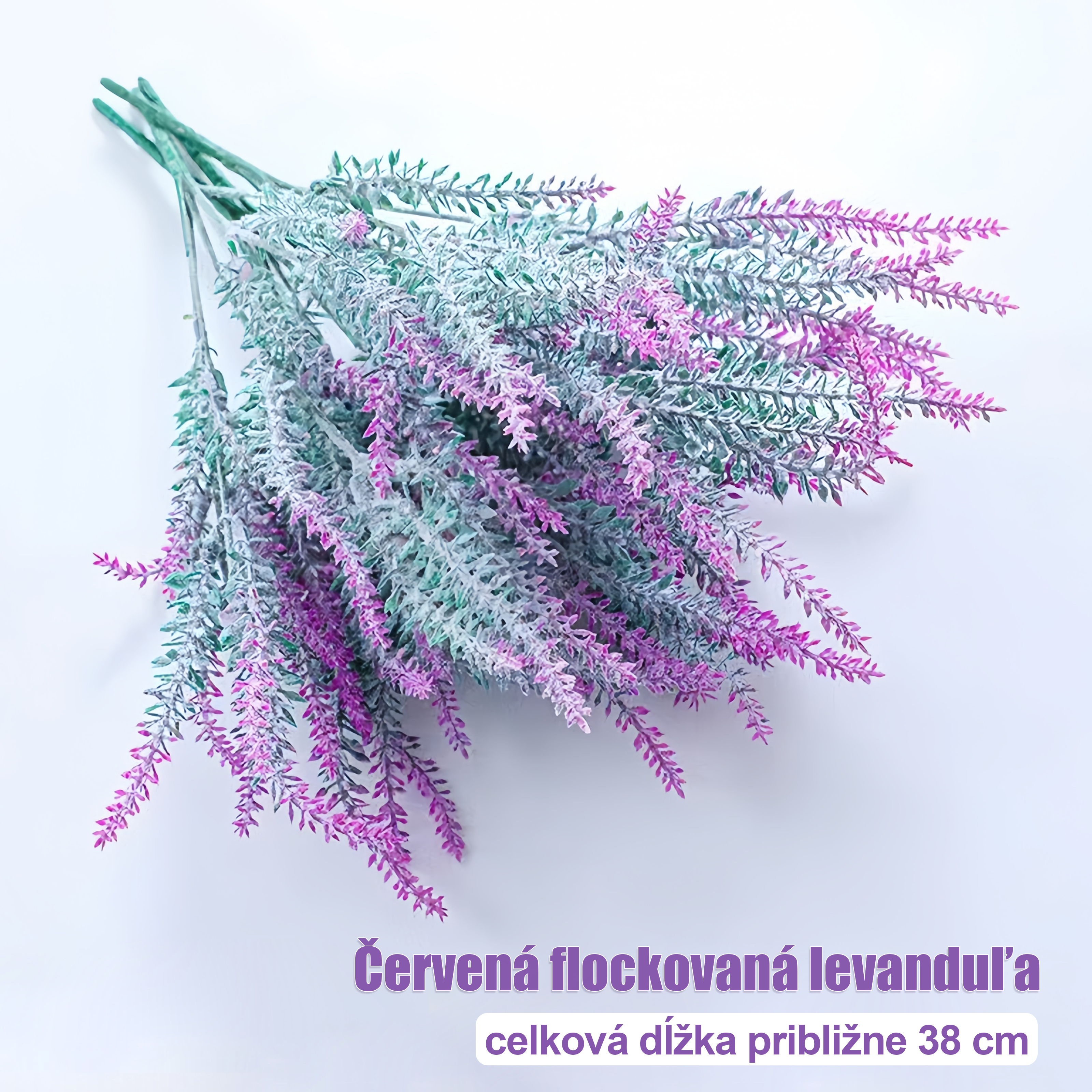 In Stock Amazon Simulated Lavender Flocked Wheat Ears Plastic Flowers Plant Potted Lavender Hyacinth Fake Flowers