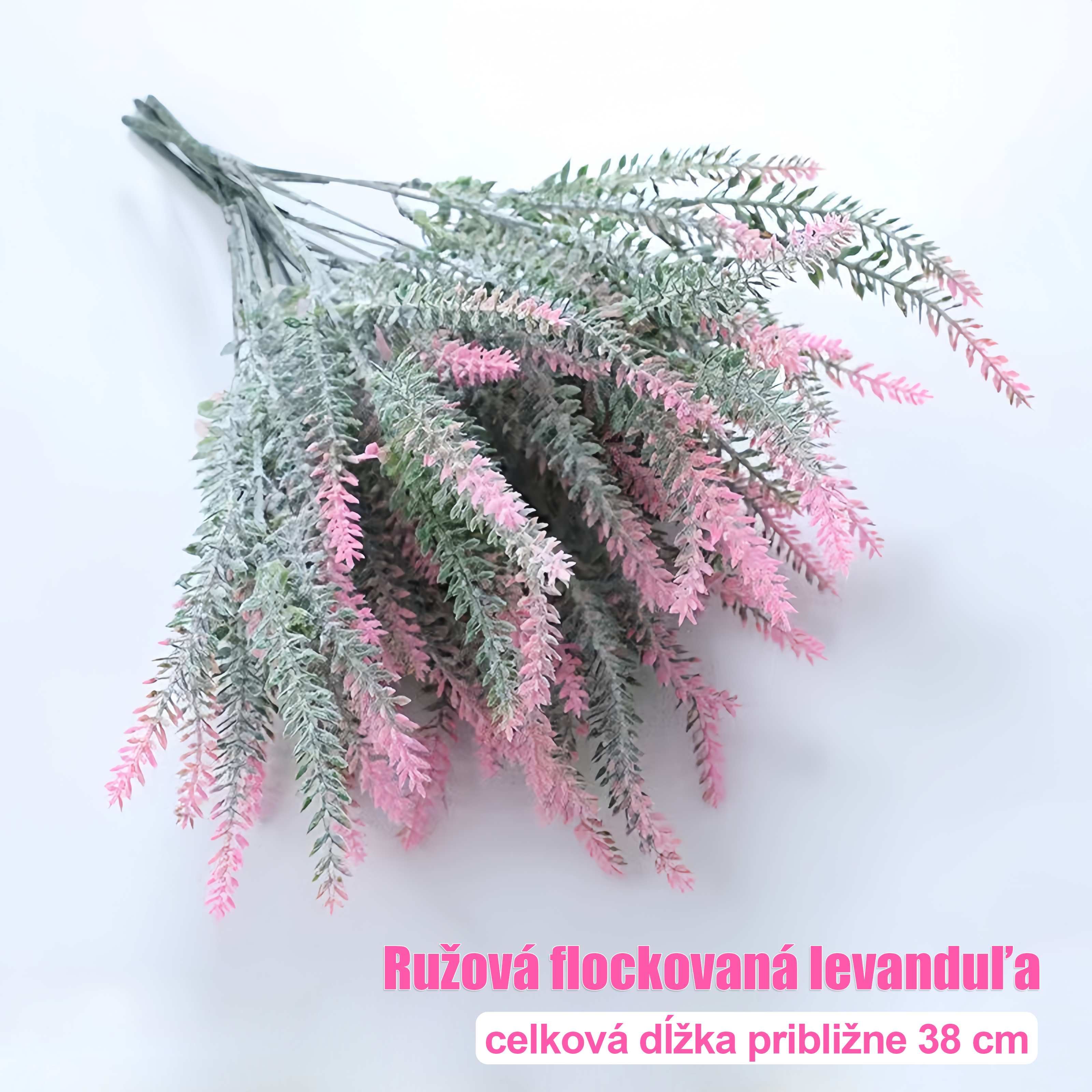 In Stock Amazon Simulated Lavender Flocked Wheat Ears Plastic Flowers Plant Potted Lavender Hyacinth Fake Flowers