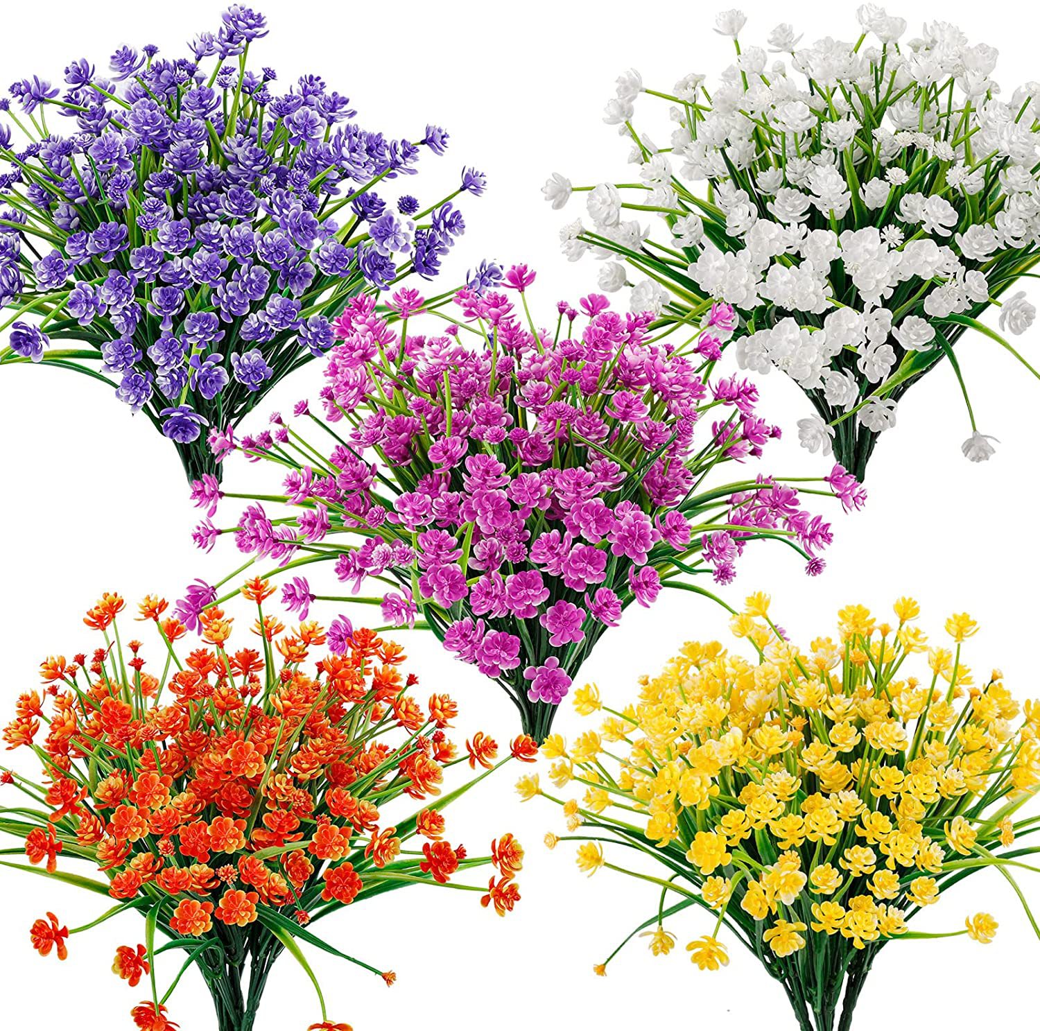 Cross-Border Artificial Flowers, Spring Grass, Camellias, Outdoor Garden Courtyard Decoration Partition Curtains, Artificial Flowers, Baby'S Breath, Roses