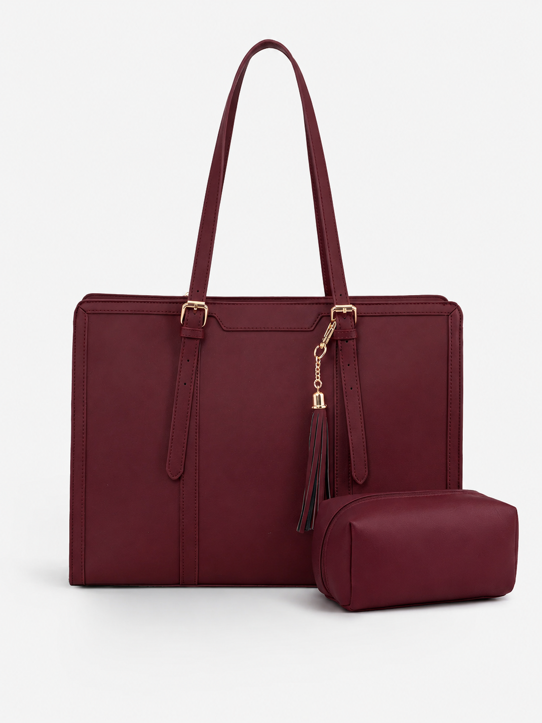 💼Vintage Embossed Leather Laptop Tote, 15.6" 17.3"Laptops🔥（Handcrafted with care）As an added bonus, this messenger bag comes with a clutch bag.
