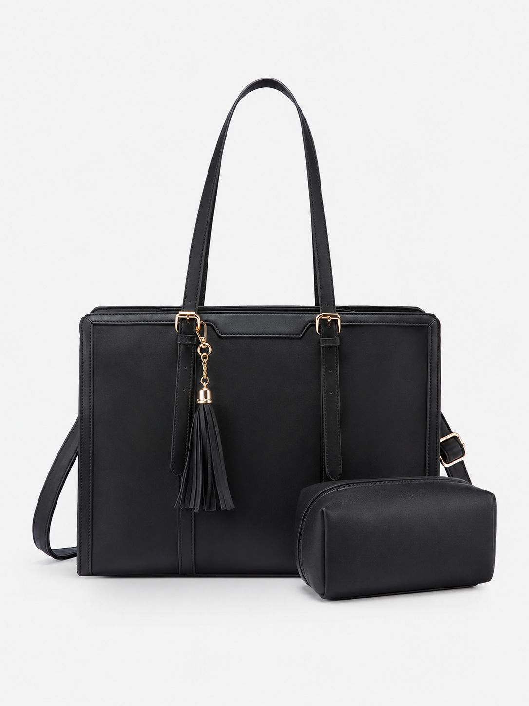 💼Vintage Embossed Leather Laptop Tote, 15.6" 17.3"Laptops🔥（Handcrafted with care）As an added bonus, this messenger bag comes with a clutch bag.