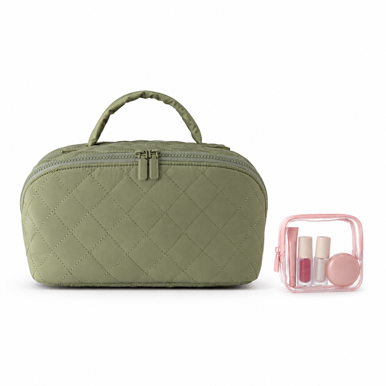 2Pcs Travel Makeup Bag