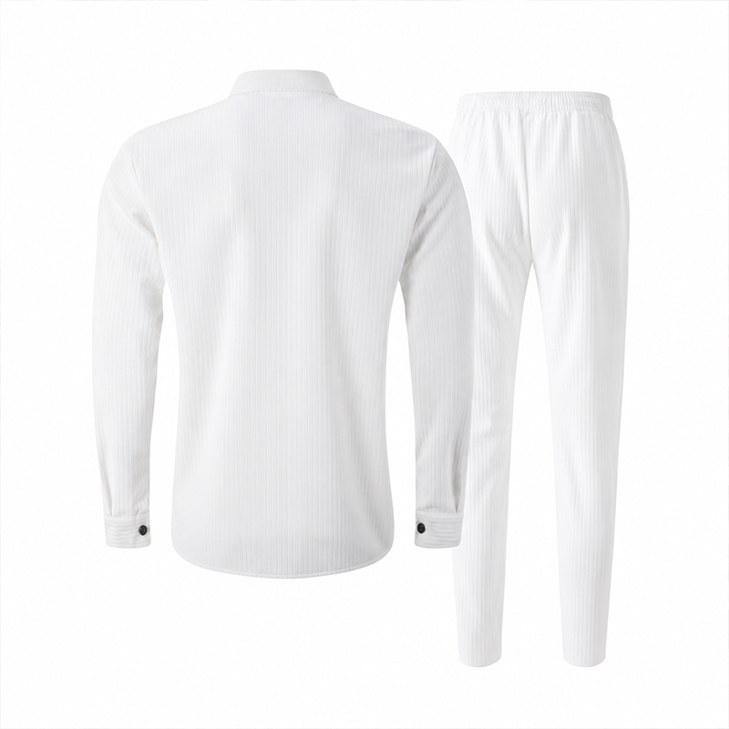 Cotton Waffle Knit Lounge Set – 2-Piece Stand Collar Top & Drawstring Pants | Breathable Loungewear for Home, Travel & Casual Days---Buy 2 Get Extra 10%Off& Free Shipping