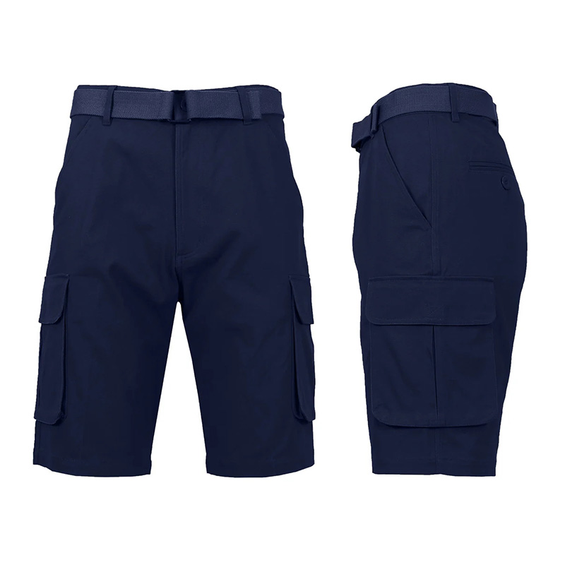 Men's Belted Cargo Shorts, Cotton Stretch Shorts with Multi Pockets------Buy 4 Get Extra 40% Off & Free Shipping