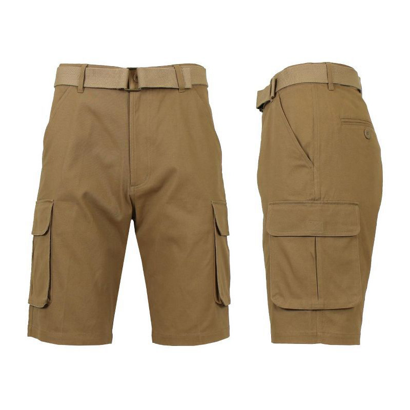 Men's Belted Cargo Shorts, Cotton Stretch Shorts with Multi Pockets------Buy 4 Get Extra 40% Off & Free Shipping