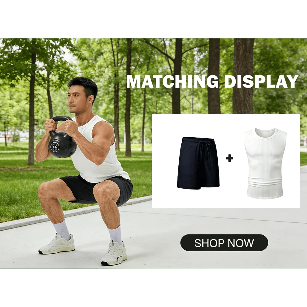 🔥Men's  Wide Strap Ribbed Tank Top