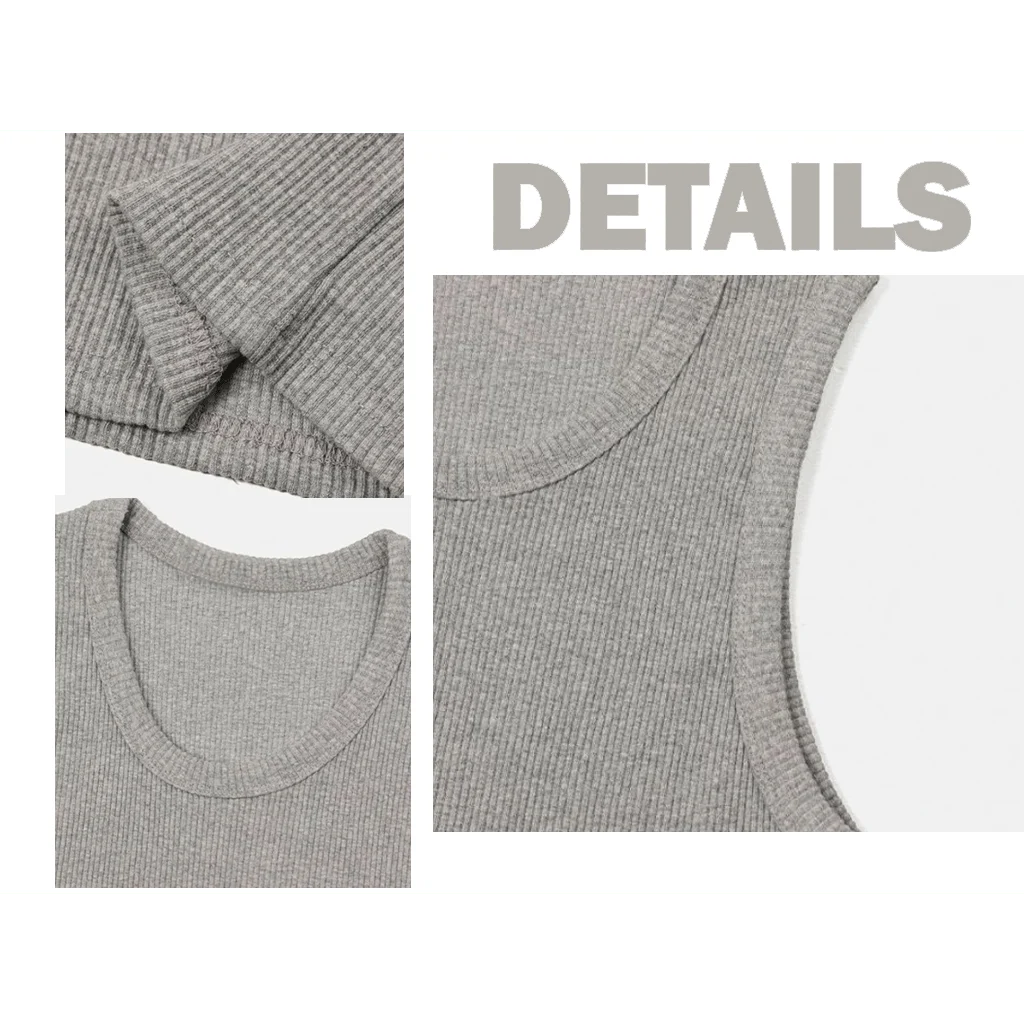 🔥Men's  Wide Strap Ribbed Tank Top