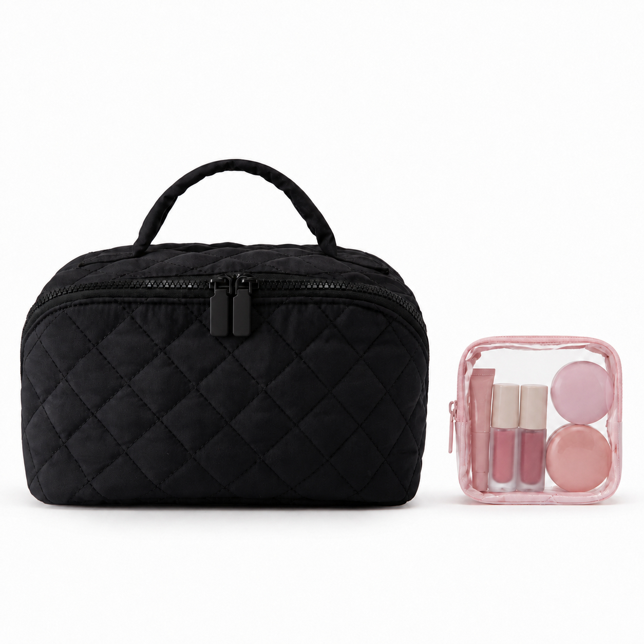 2Pcs Travel Makeup Bag