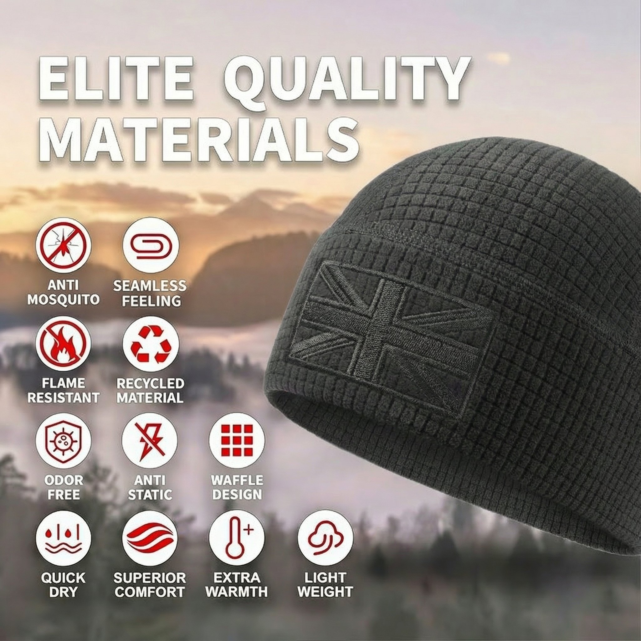 🔥LAST DAY 50% OFF-Elite Tactical Fleece Hat - Your All-Weather British Guardian