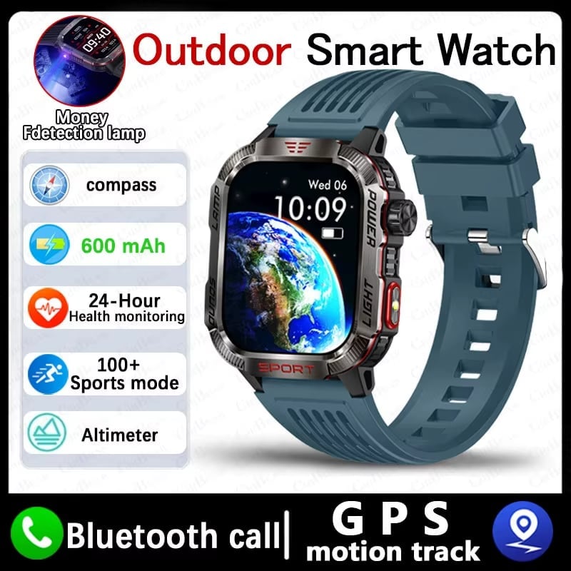 🔥LAST DAY 49% OFF-Military Outdoor Sports Smart Watch for Android & IOS