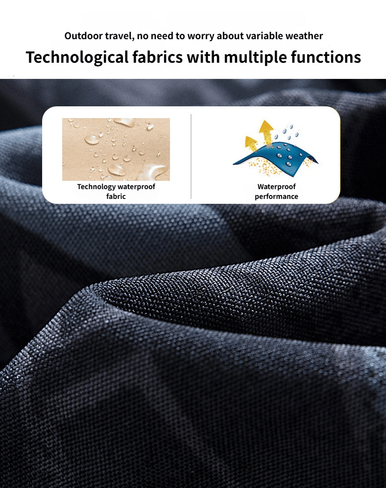 Men's Outdoor Fleece-Lined Softshell Jacket - Windproof, Waterproof & Breathable All-in-One Hiking Coat