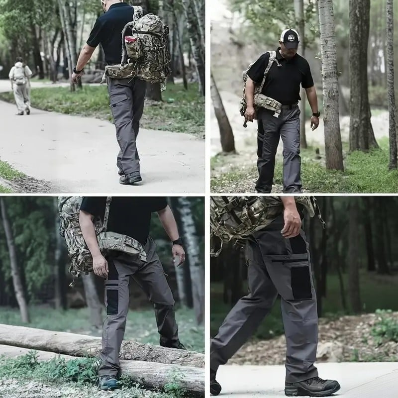 🔥LAST DAY 49%---Men's Waterproof Tactical Work Pants - Solid Color with Multi-Pockets for Outdoor Activities---Buy 2 Get 10% Off & Free Shipping