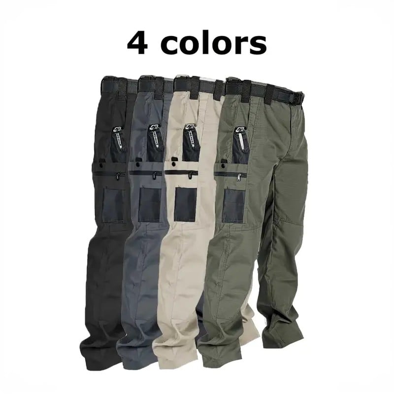 🔥LAST DAY 49%---Men's Waterproof Tactical Work Pants - Solid Color with Multi-Pockets for Outdoor Activities---Buy 2 Get 10% Off & Free Shipping