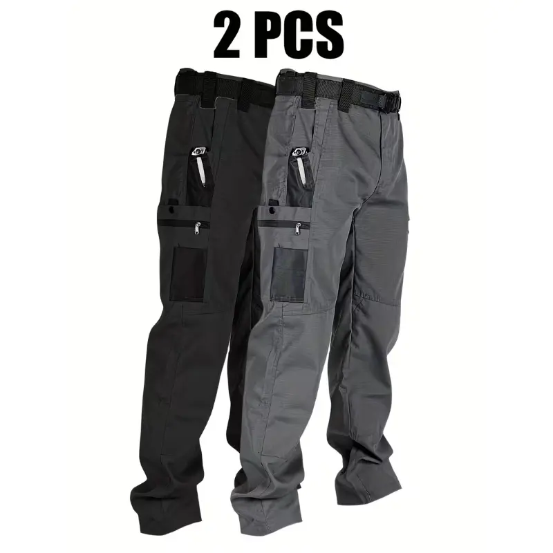 🔥LAST DAY 49%---Men's Waterproof Tactical Work Pants - Solid Color with Multi-Pockets for Outdoor Activities---Buy 2 Get 10% Off & Free Shipping