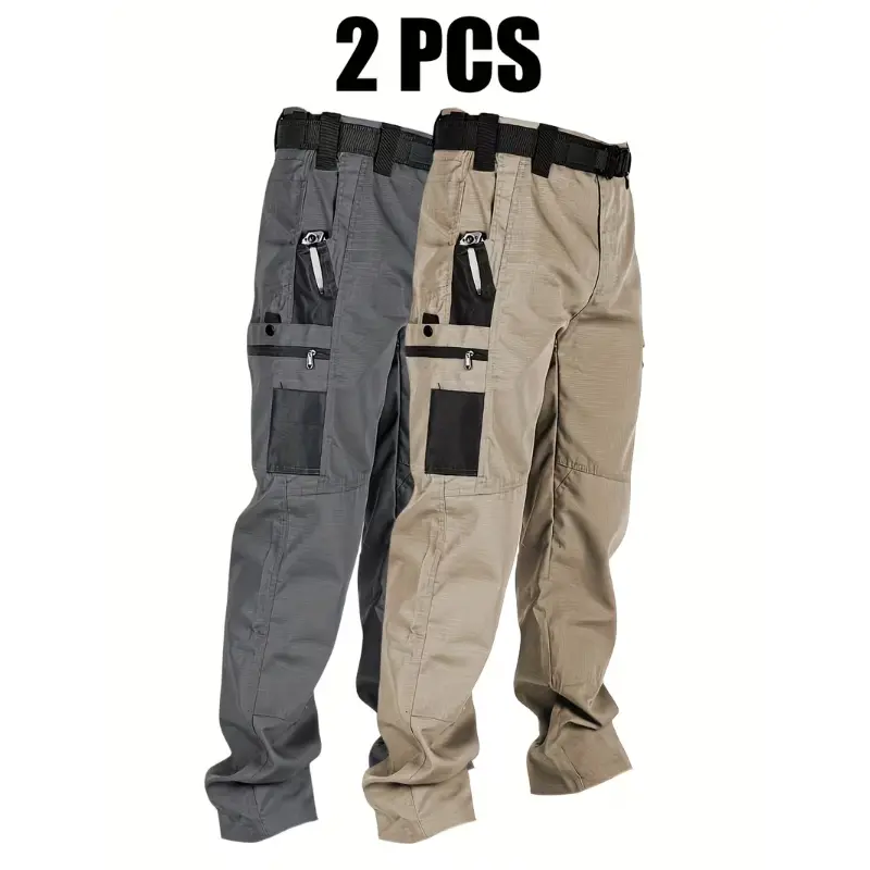 🔥LAST DAY 49%---Men's Waterproof Tactical Work Pants - Solid Color with Multi-Pockets for Outdoor Activities---Buy 2 Get 10% Off & Free Shipping