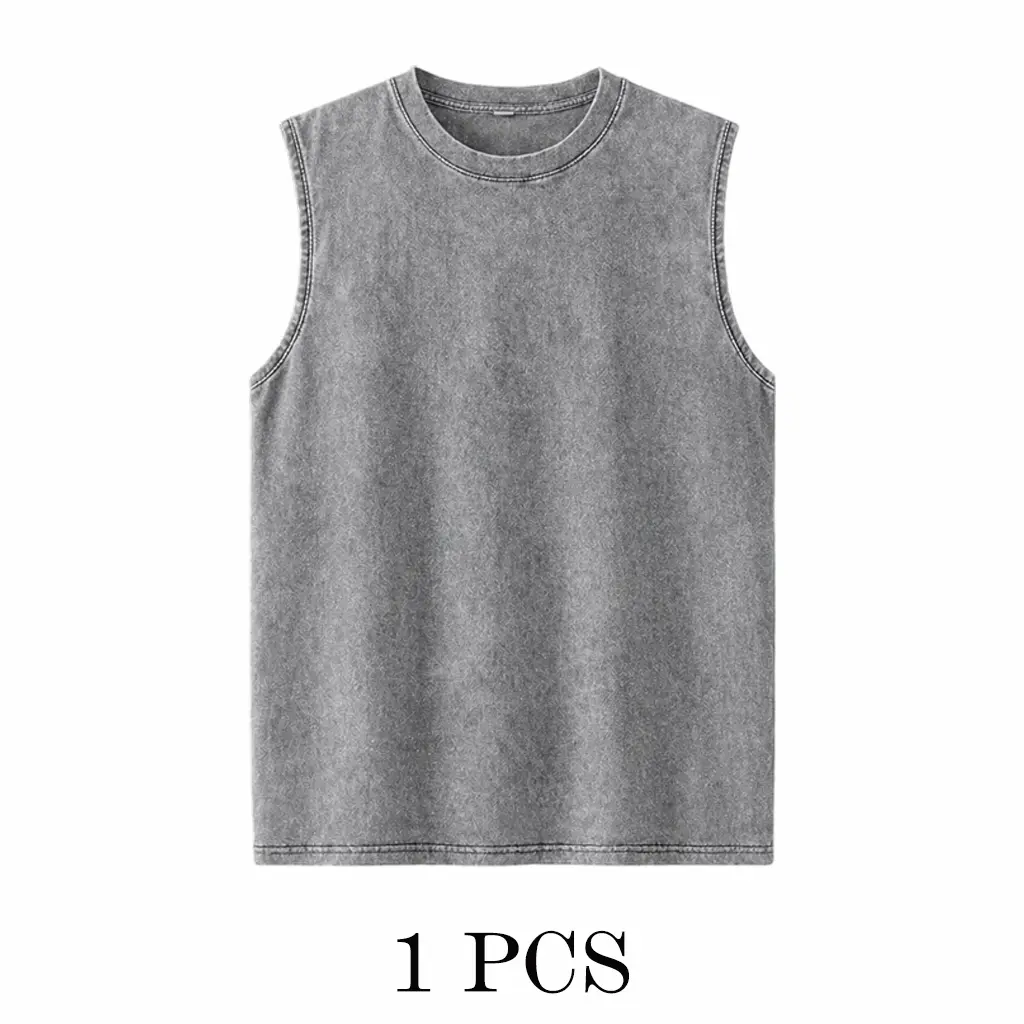 Men‘s Oversized Heavy Cotton Sleeveless Vest ---Buy 4 Get Extra 40% Off & Free Shipping