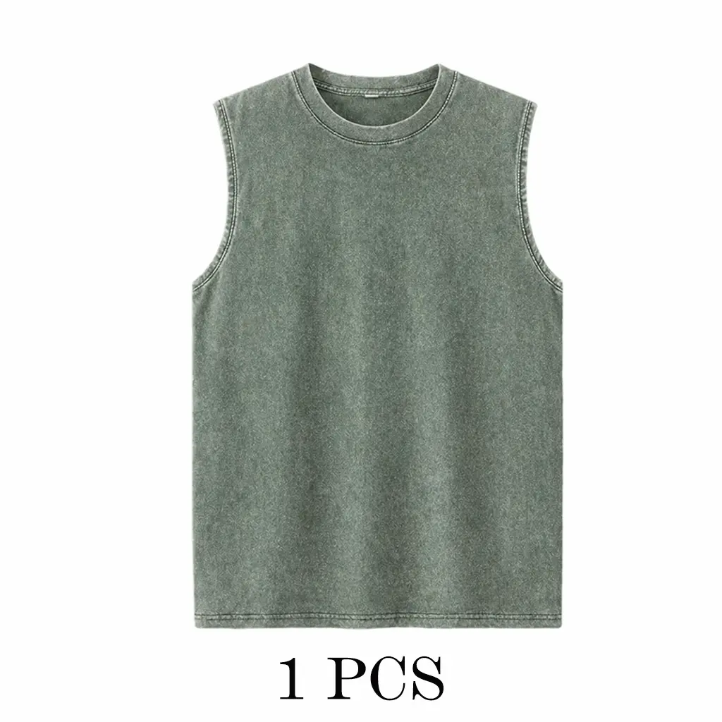Men‘s Oversized Heavy Cotton Sleeveless Vest ---Buy 4 Get Extra 40% Off & Free Shipping