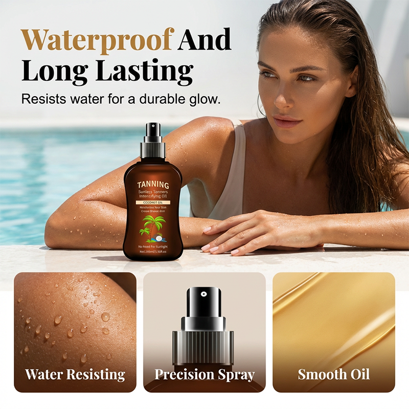 ⚡80K+ SOLD!💛Sunless Tanning Oil with Coconut Oil