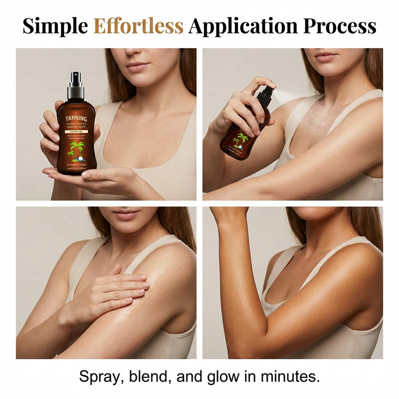 ⚡80K+ SOLD!💛Sunless Tanning Oil with Coconut Oil