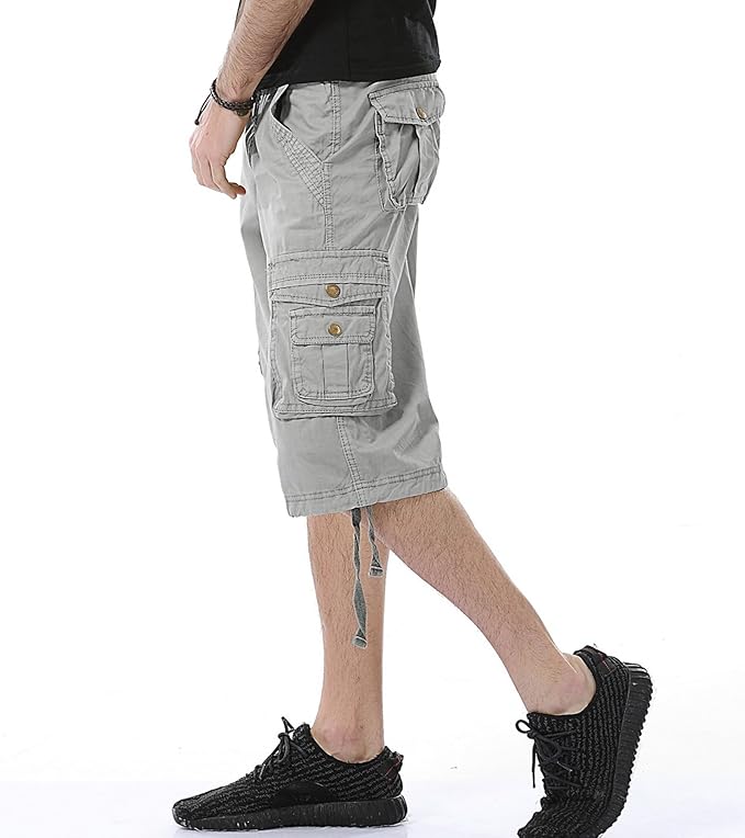 Men's Cargo Shorts | Relaxed Fit, Multi-Pocket, 100% Cotton, Outdoor Casual---Buy 2 Get 10% Off & Free Shipping!