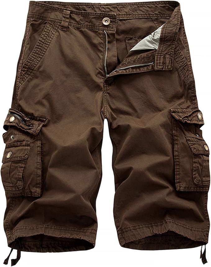 Men's Cargo Shorts | Relaxed Fit, Multi-Pocket, 100% Cotton, Outdoor Casual---Buy 2 Get 10% Off & Free Shipping!