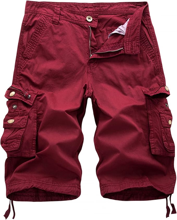 Men's Cargo Shorts | Relaxed Fit, Multi-Pocket, 100% Cotton, Outdoor Casual---Buy 2 Get 10% Off & Free Shipping!