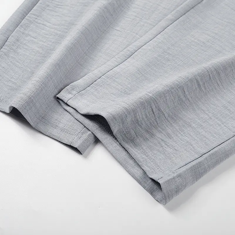 Men’s Breathable Tencel Trousers – Relaxed Fit, Mid-Length, Soft Drape, Ideal for Summer Casual---Buy 2 Get 15% Off & Free Shipping!