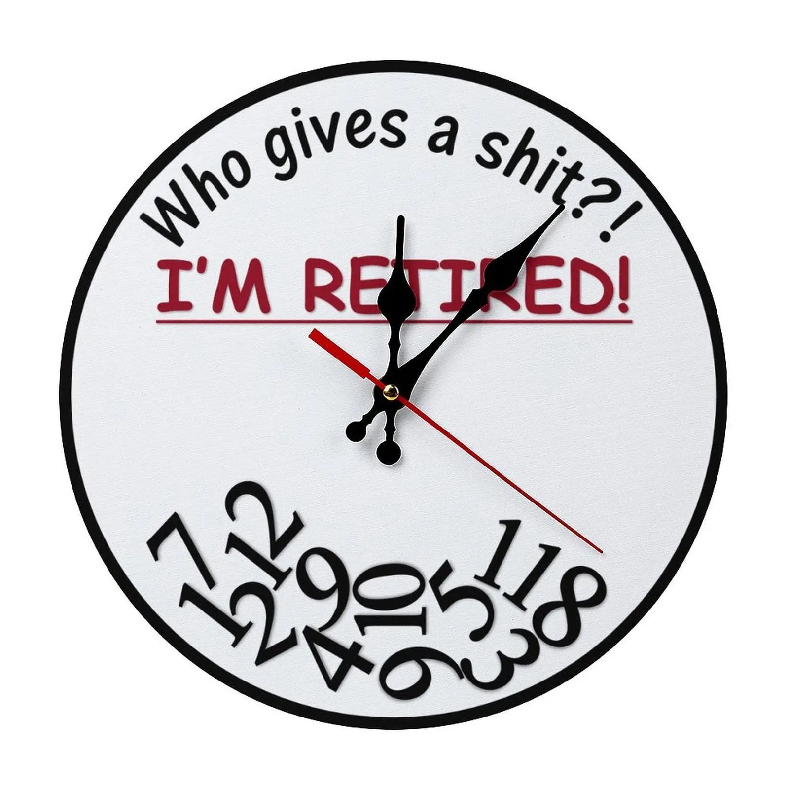 🕰️ Silent Wood Retirement Humor Wall Decor 😂---Buy 2 Get 10% Off & Free Shipping!