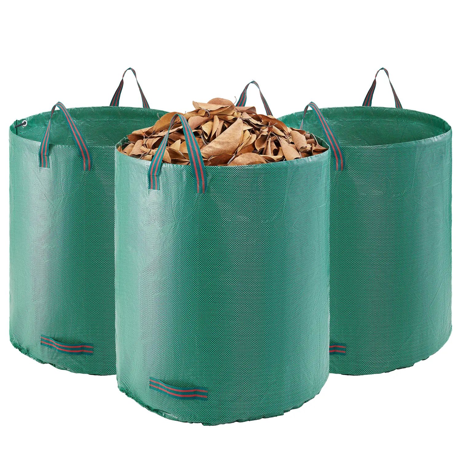 🍂 72 Gallon Reusable Yard Waste Bag | Heavy Duty Stand-Up Leaf Bag with Reinforcement Ring | Won't Rip on Sharp Twigs — Hands-Free Loading for Fall Cleanup & Garden Debris