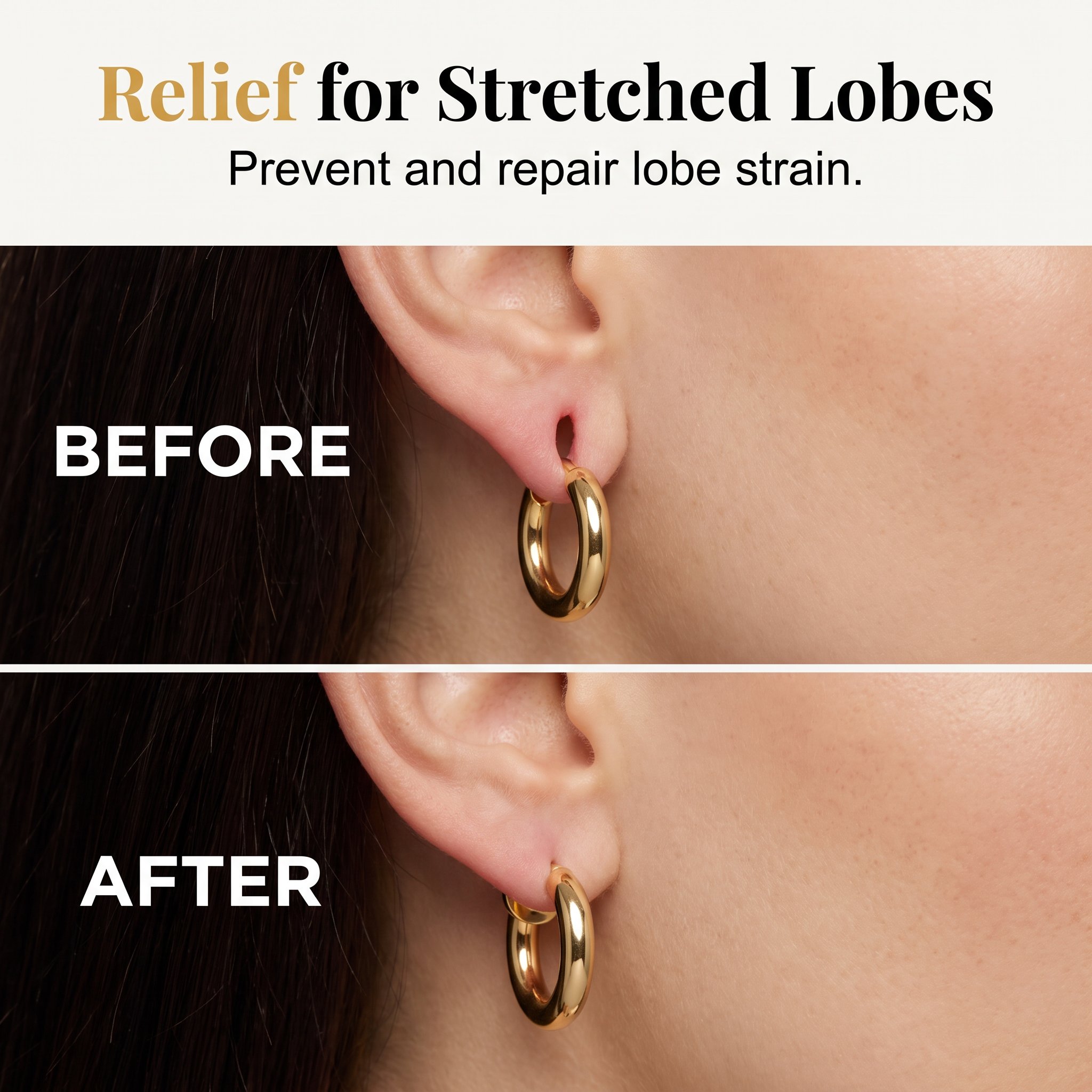 ✨ Lobe Lifters for Heavy Earrings | Weight-Distributing Earring Backs for Stretched & Droopy Earlobes | Instant Pulling Relief Today, Earlobe Protection for Every Future Wear
