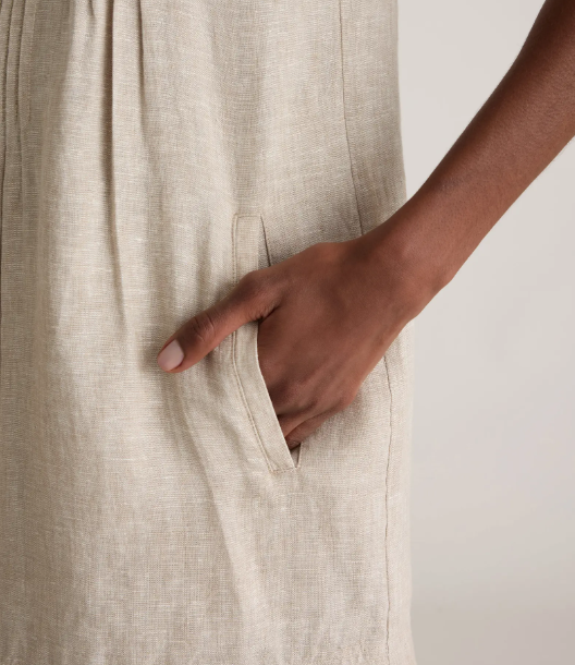 Falda sin mangas 100% lino europeo