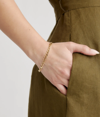 Vestido 100% lino europeo con botones en la parte delantera