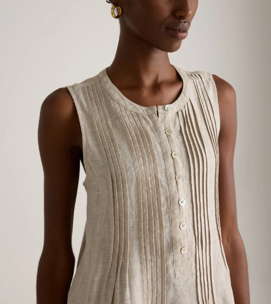 Falda sin mangas 100% lino europeo