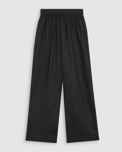 Pantalones negros de lino