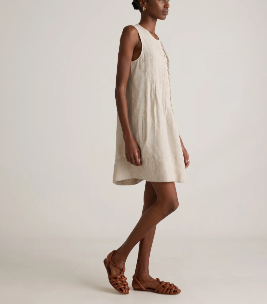 Falda sin mangas 100% lino europeo