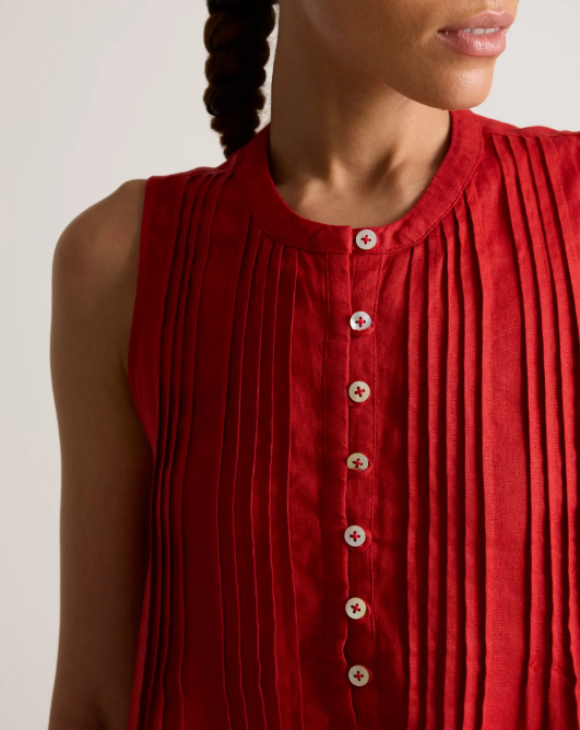 Falda sin mangas 100% lino europeo