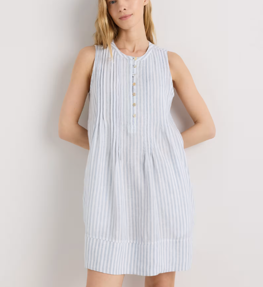 Falda sin mangas 100% lino europeo