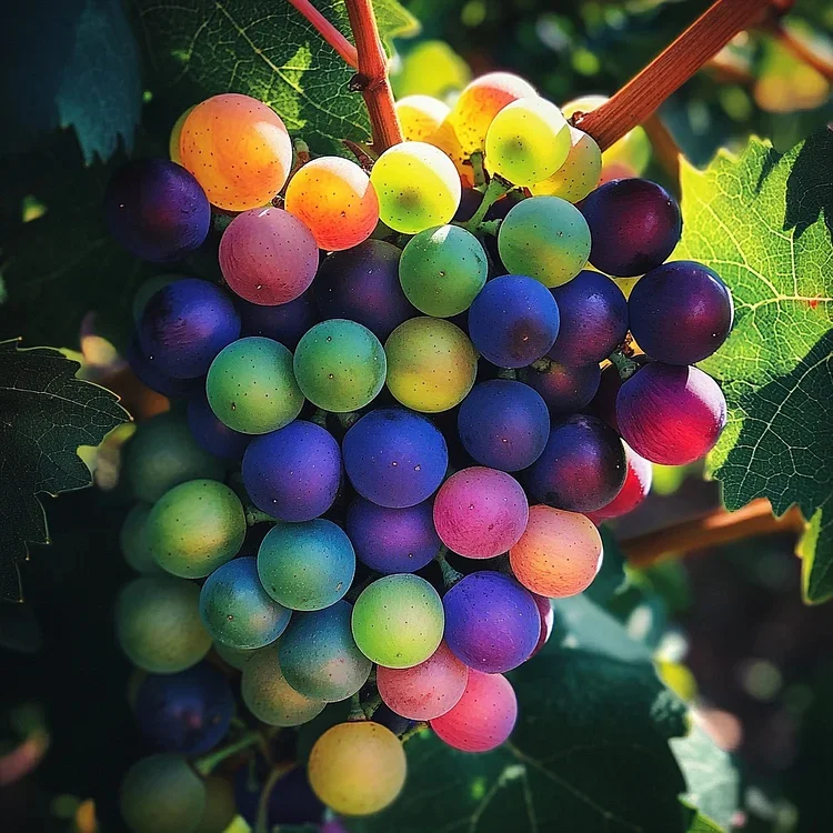 ✨Brand new rare rainbow hybrid grape organic