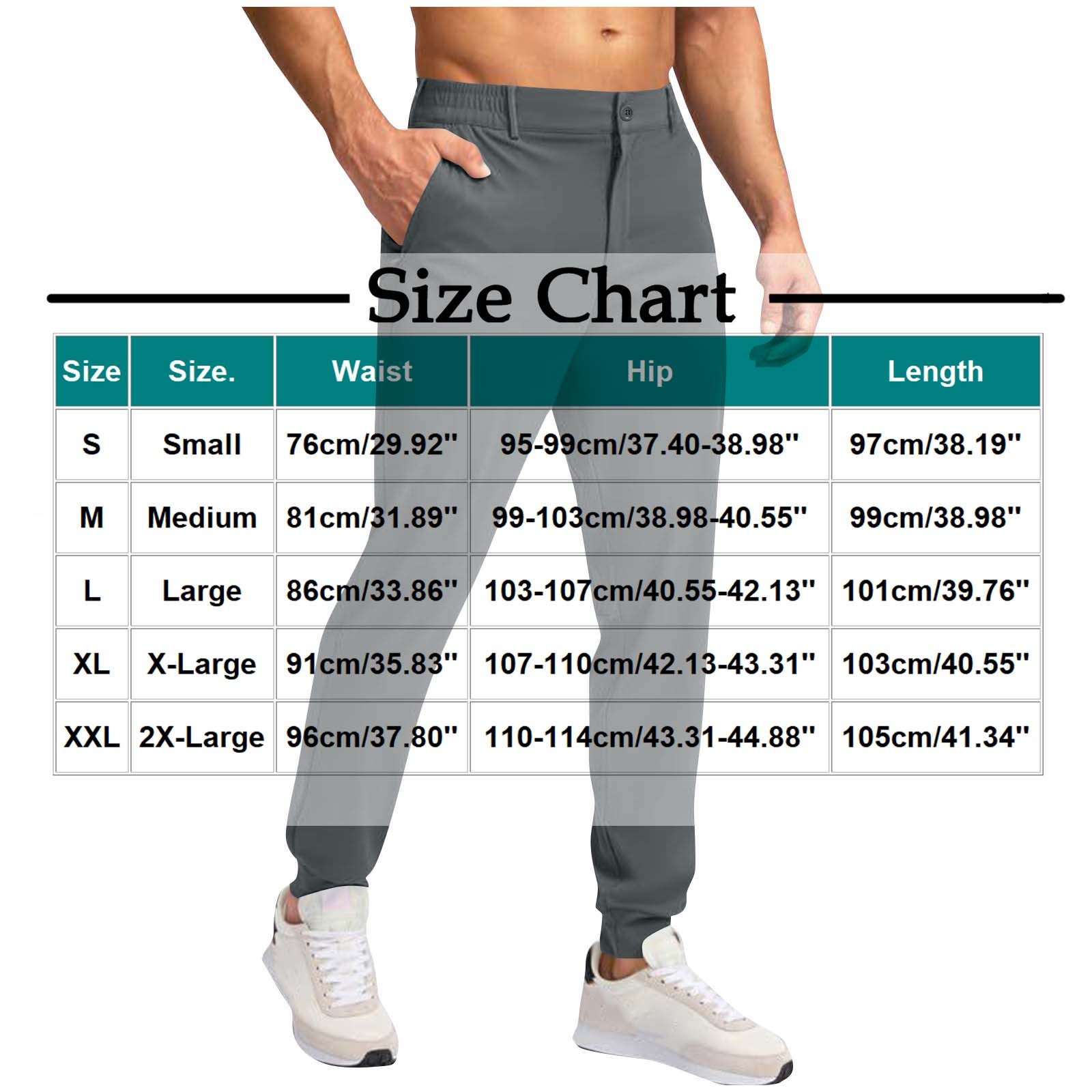 Yghzkop Men's Golf Pants Ankle Joggers Elastic Cuff Stretch Comfort Trousers Button Waistband with Back Zipper Pocket Moisture Wicking Outdoor Sports Casual Technical Wear