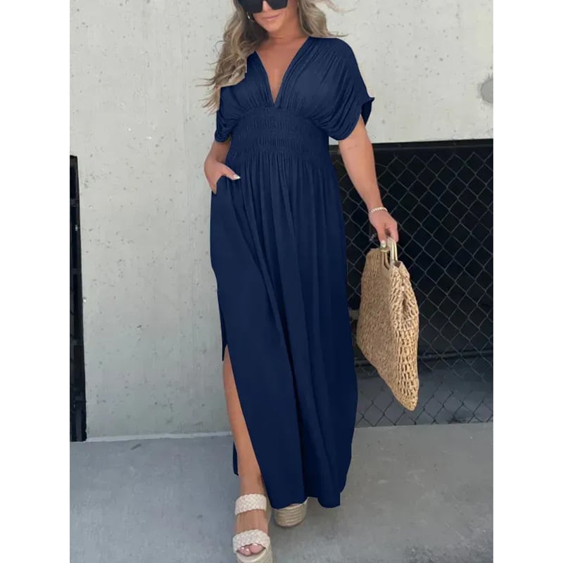 New fashion Slit effortless long dress
