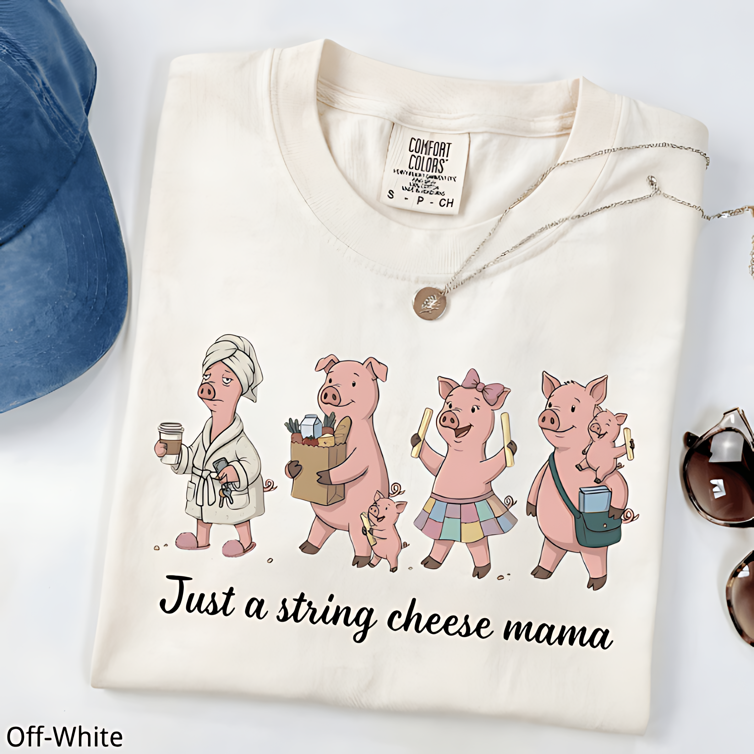 String Cheese Mama T-Shirt, Trendy Motherhood Tee